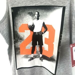 Boys Michael Jordan 23 Jumpman tank top Large12-13 years Gray Sleeveless $28 NEW
